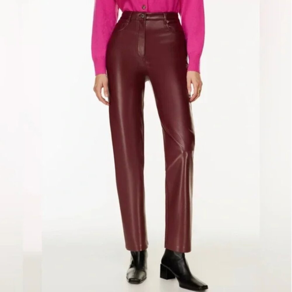 Wilfred THE MELINA™ PANT - Spiced Burgundy - Size 0 - NWT - Picture 2 of 9